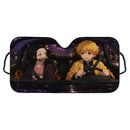 Zenitsu Agatsuma x Nezuko Kamado Demon Slayer Custom Car Windshield Sunshades
