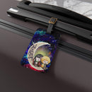 Zenitsu And Nezuko Chibi Demon Slayer Love You To The Moon Galaxy Luggage Tag