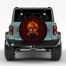 Zenitsu Demon Slayer Break Wall Jeep Car Spare Tire Cover