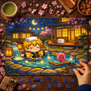 Zenitsu In Cozy Onsen Jigsaw Puzzle