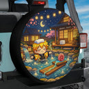 Zenitsu In Cozy Onsen Car Spare Tire Cover