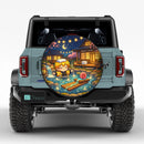 Zenitsu In Cozy Onsen Car Spare Tire Cover