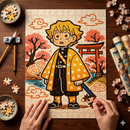 Zenitsu Anime Demon Slayer Japan Jigsaw Puzzle