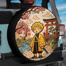 Zenitsu Anime Demon Slayer Kimetsu No Yaiba Car Spare Tire Cover