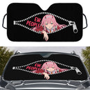 Zero Two Darling In The Franxx Peeking Zip Custom Car Windshield Sunshades