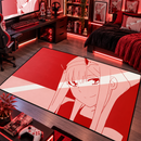 Zero Two Mono Red Darling In The Franxx Rectangular Area Rug