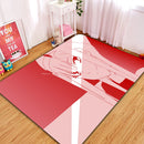 Zero Two Mono Red Darling In The Franxx Rectangular Area Rug