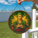 Zoro One Piece Stained Glass Suncatcher