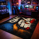 Gundam Face Retro Rectangular Area Rug