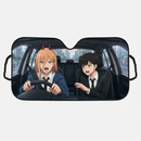 Chainsaw Man Anime Power And Kobeni Custom Car Windshield Sunshades