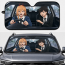 Chainsaw Man Anime Power And Kobeni Custom Car Windshield Sunshades
