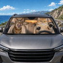 Crazy Cats Custom Car Windshield Sunshades