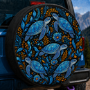Sea Turtle Symphony Custom Jeep Wheel Cover With Camera Hole