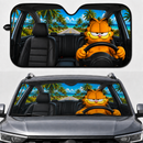 Garfield Driving Summer Custom Car Windshield Sunshades