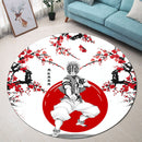 Akaza Demon Slayer Japan Style Round Rug