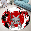 Alakazam Pokemon Japan Style Stained Glass Round Rug