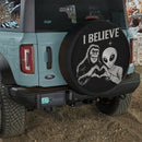 Alien And Big Foot Believe Car Spare Tire Cover