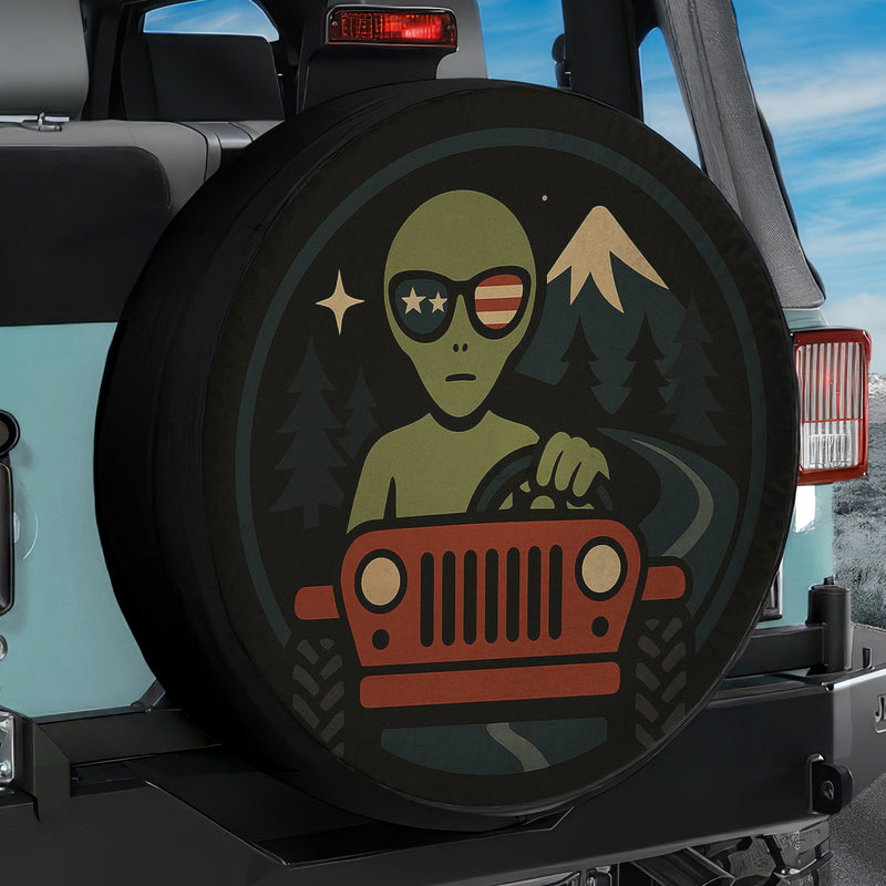 Alien Drive Jeep Car Spare Tire Cover