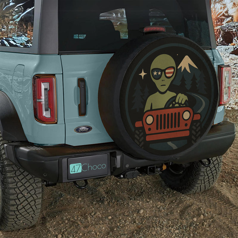 Alien Drive Jeep Car Spare Tire Cover