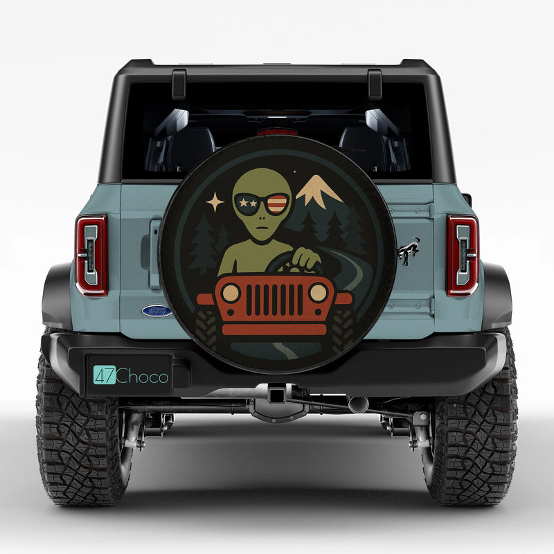 Alien Drive Jeep Car Spare Tire Cover