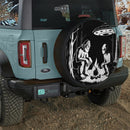 Aliens and Bigfoot Camping Jeep Car Spare Tire Cover
