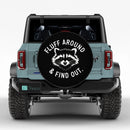 Fluff Around And Find Out Raccoon Jeep Car Spare Tire Cover