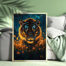 Angry Tiger Starry Night - Living Room - Canvas Wall Art - Print - Wall Decor
