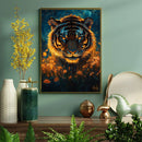 Angry Tiger Starry Night - Living Room - Canvas Wall Art - Print - Wall Decor