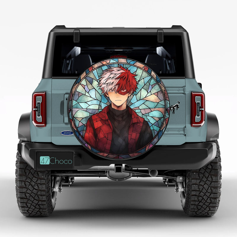 Shoto Todoroki My Hero Academia Japan Anime Stained Glass Jeep Car Spa
