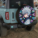 Killua Zoldyck Hunter X Hunter Japan Anime Stained Glass Jeep Car Spare Tire Cover