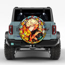 Katsuki Bakugo My Hero Academia Japan Anime Stained Glass Jeep Car Spare Tire Cover