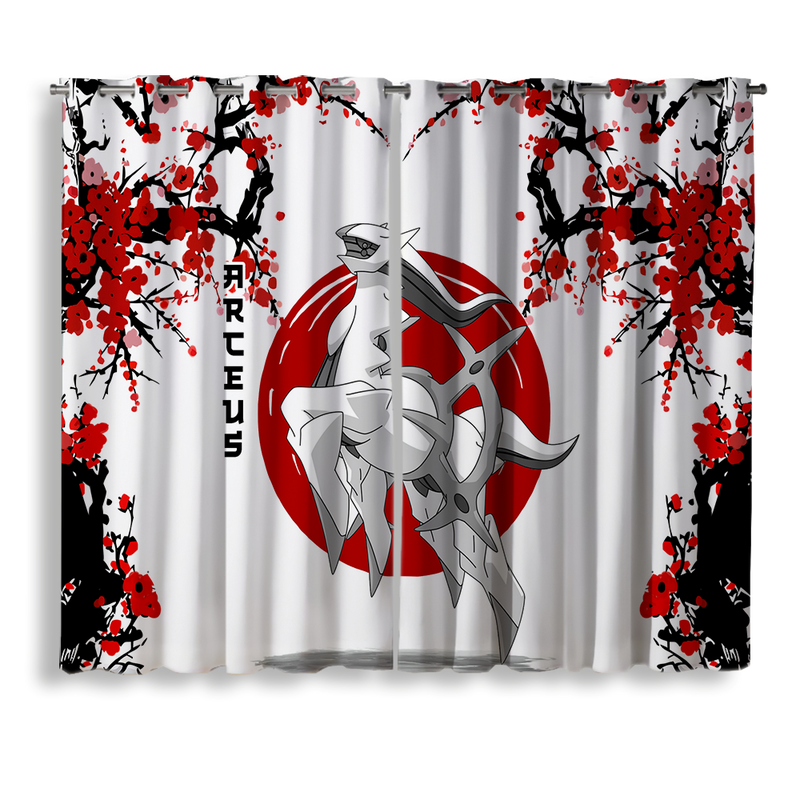 Arceus Pokemon Japan Style Window Curtain