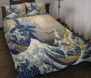 Arceus Vs Dialga Pokemon The Great Wave Quilt Bed Sets