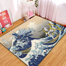 Arceus Vs Dialga Pokemon The Great Wave Rectangular Area Rug