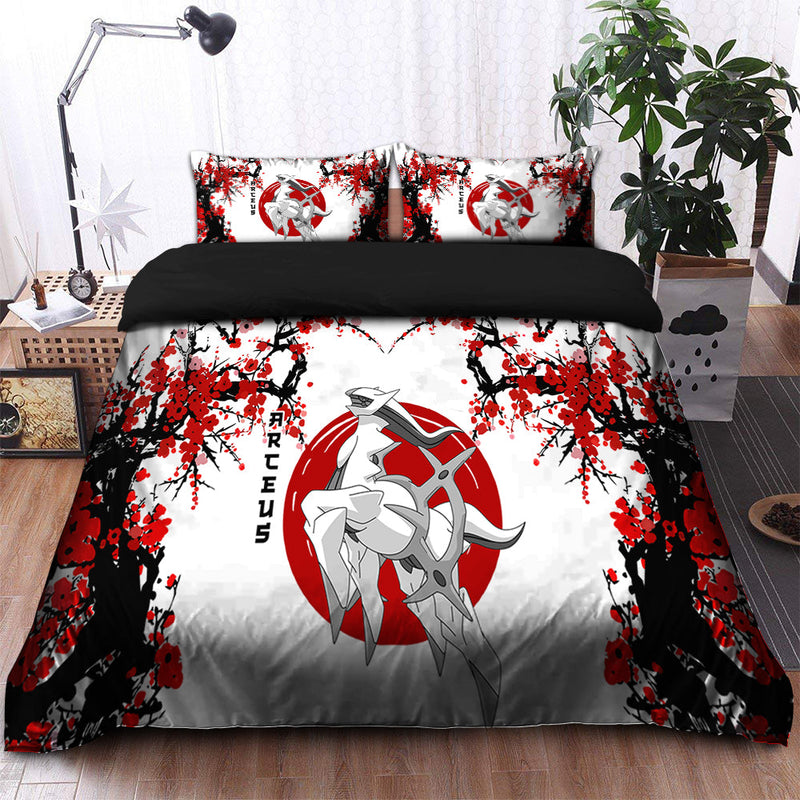 Arceus Pokemon Japan Style Bedding Set Duvet Cover And 2 Pillowcases