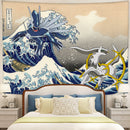Arceus Vs Dialga Pokemon The Great Wave Tapestry