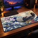 Arceus Vs Giratina Palkia Dialga Pokemon The Great Wave Desk Mat