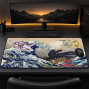 Arceus Vs Giratina Palkia Dialga Pokemon The Great Wave Desk Mat