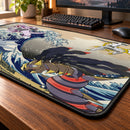 Arceus Vs Giratina Palkia Dialga Pokemon The Great Wave Desk Mat