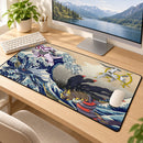 Arceus Vs Giratina Palkia Dialga Pokemon The Great Wave Desk Mat