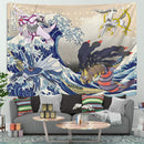 Arceus Vs Giratina Palkia Dialga Pokemon The Great Wave Tapestry