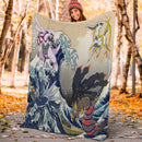 Arceus Vs Giratina Palkia Dialga Pokemon The Great Wave Premium Blanket