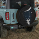 Astronaut Playing With The Moon Jeep Car Spare Tire Cover