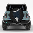 Astronaut Playing With The Moon Jeep Car Spare Tire Cover