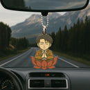 Attack On Titan Levi Mandala Meditating Yoga Lotus Car Ornament Custom Car Accessories Decorations