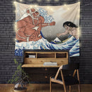Attack On Titans The Great Wave Tapestry