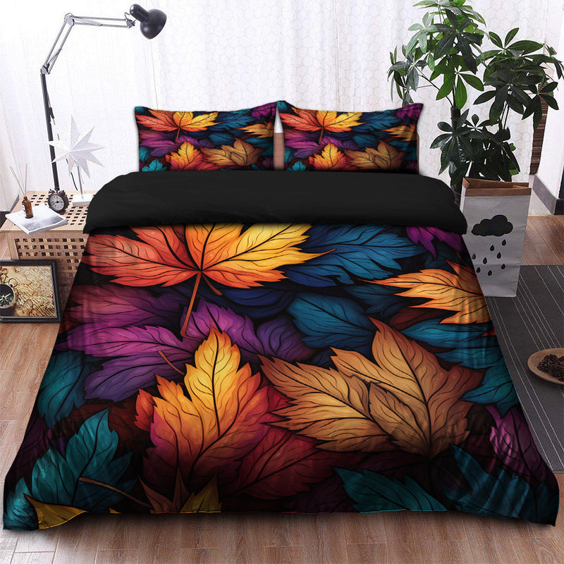 Autumn Leaf Bedding Set Duvet Cover And 2 Pillowcases