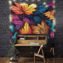 Autumn Leaf Colorfull Tapestry