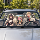 Spy X Family Driving Custom Car Windshield Sunshades