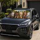 Horses On The Field Custom Car Windshield Sunshades
